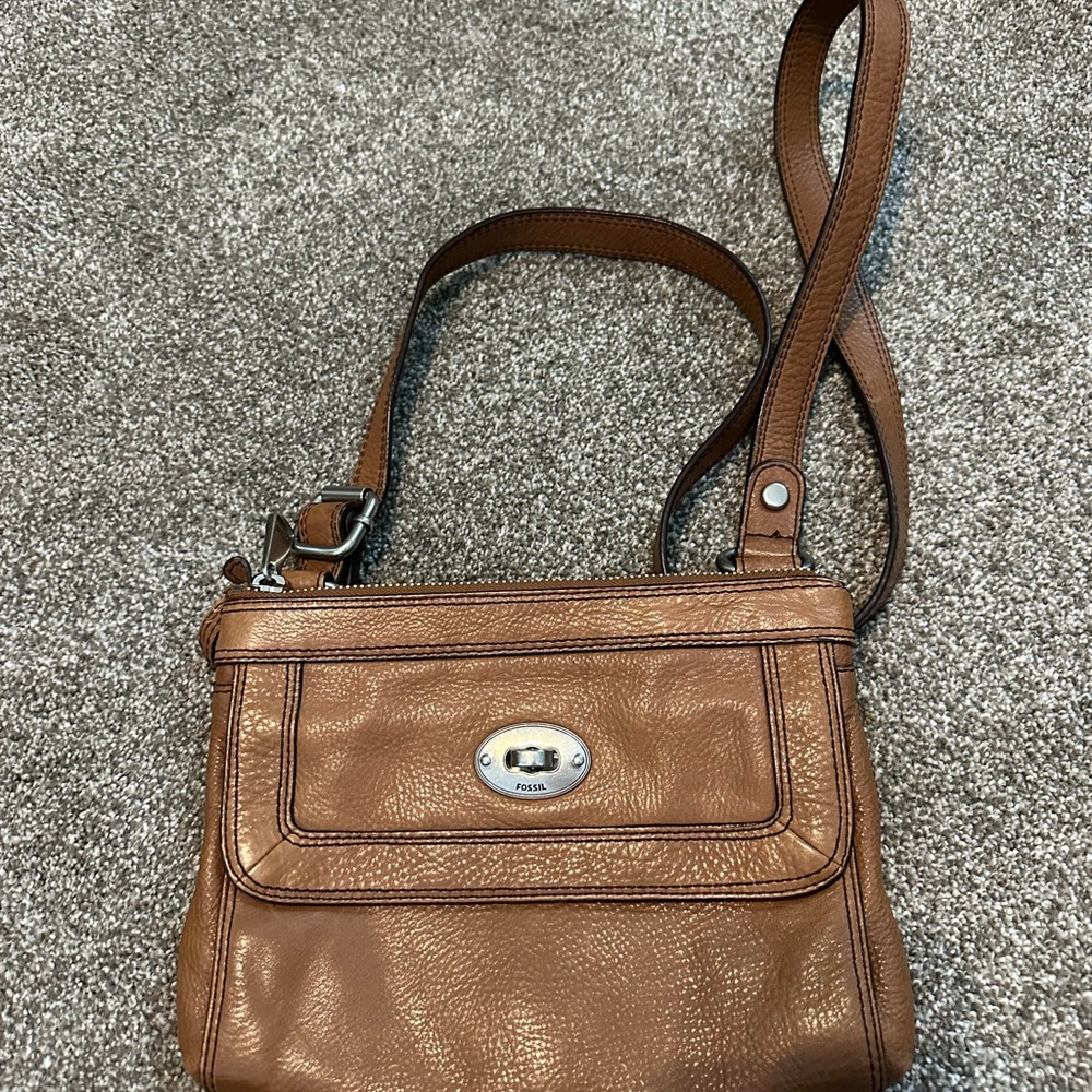 Brown Leather Fossil Purse